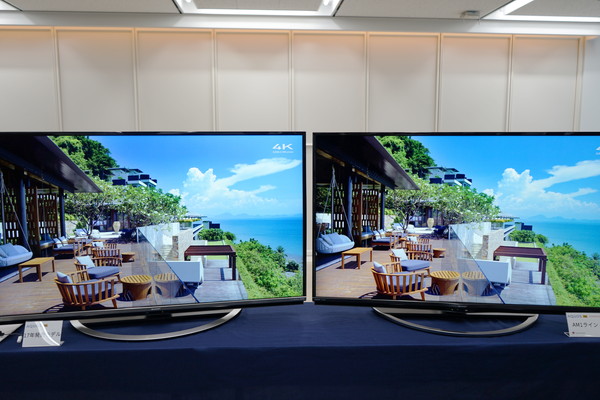 シャープ、液晶テレビ「AQUOS 4K」2018年モデル - テレビの前を通ると