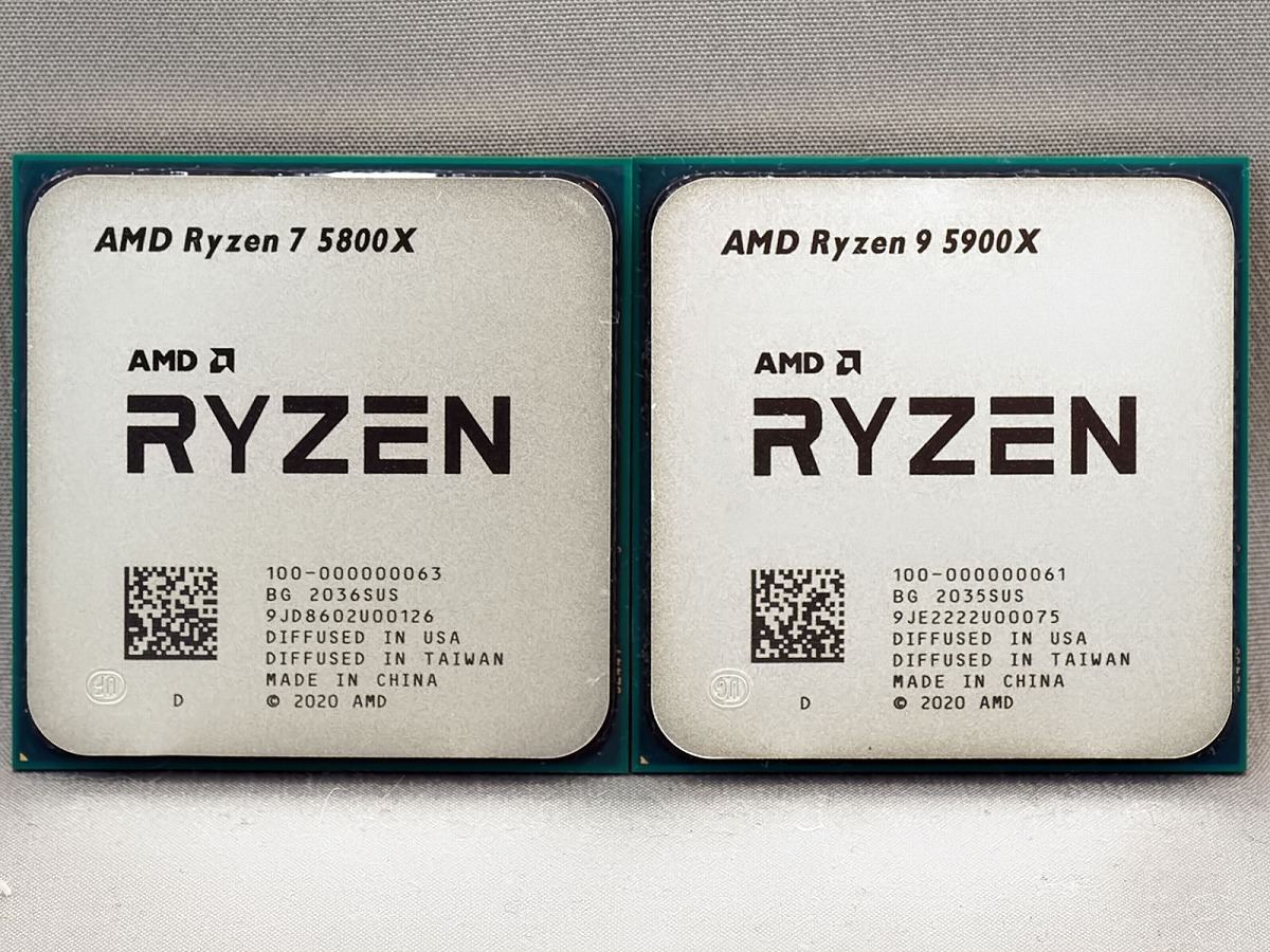 Ryzen 5000シリーズを試す 性能編 - Ryzen 9 5900XとRyzen 7 5800X