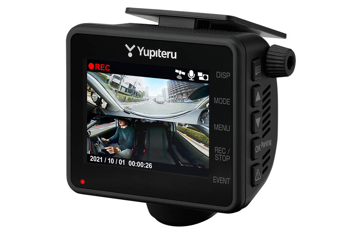 あおり車輌の接近を警告、ユピテルが360度ドライブレコーダー「Q-31R