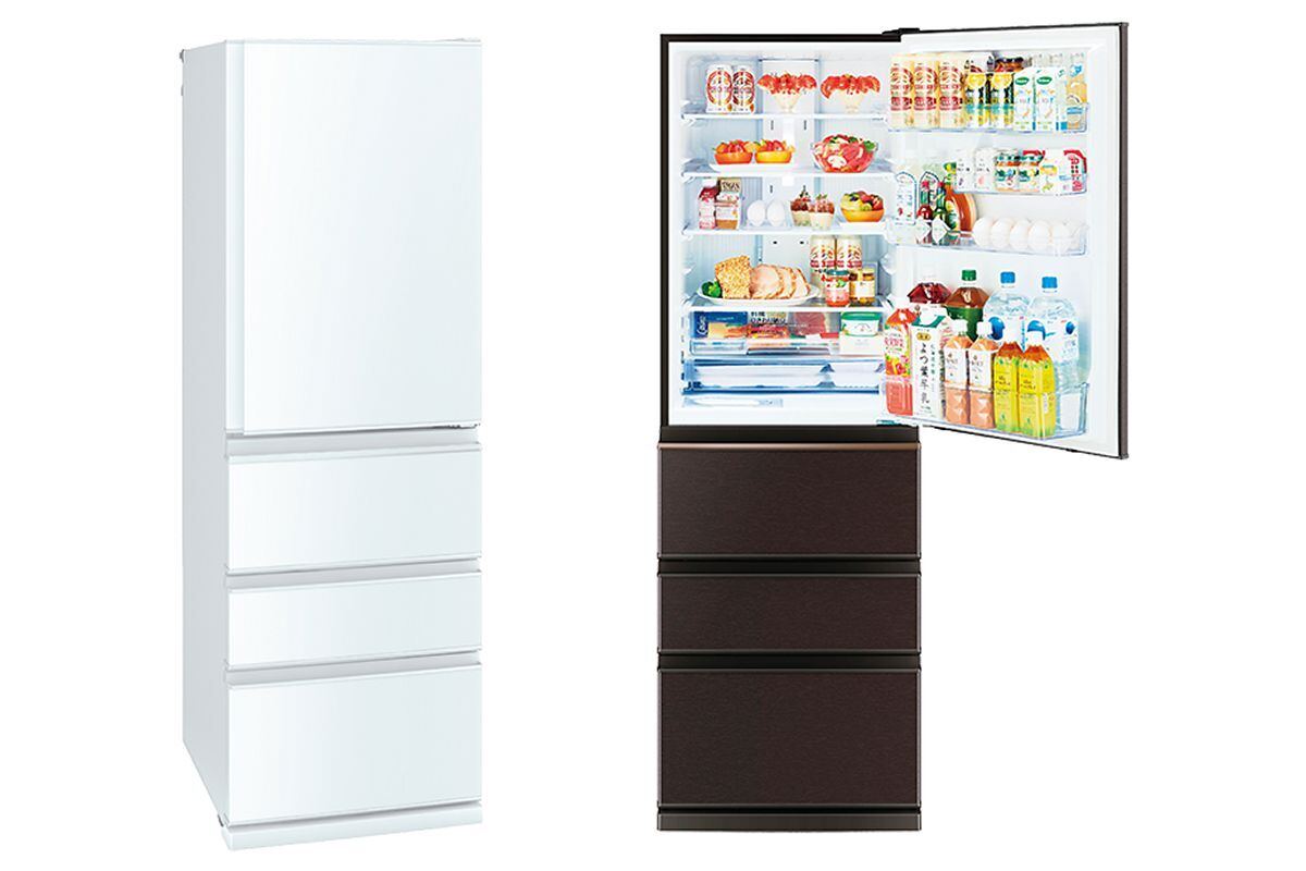 J555 三菱 MR-C33H-W 3ドア冷蔵庫 330L 2022年製 三菱電機 MR-C33H-W 3