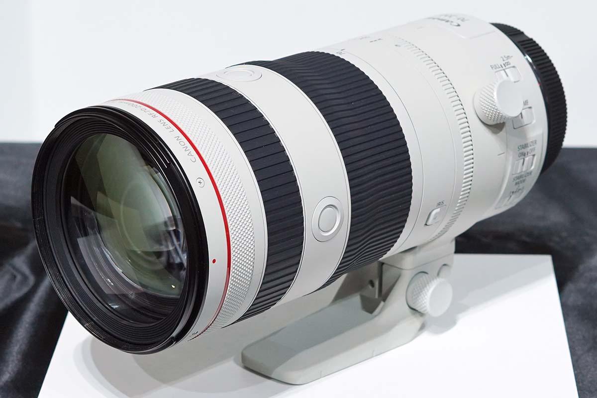 キヤノン、ズームしても全長が変わらないF2.8望遠ズーム「RF70-200mm