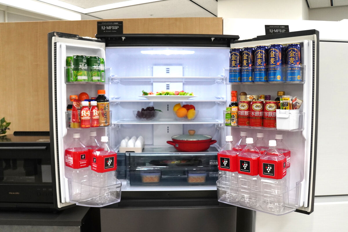 シャープの新プラズマクラスター冷蔵庫、省エネ率が最大35％にアップ