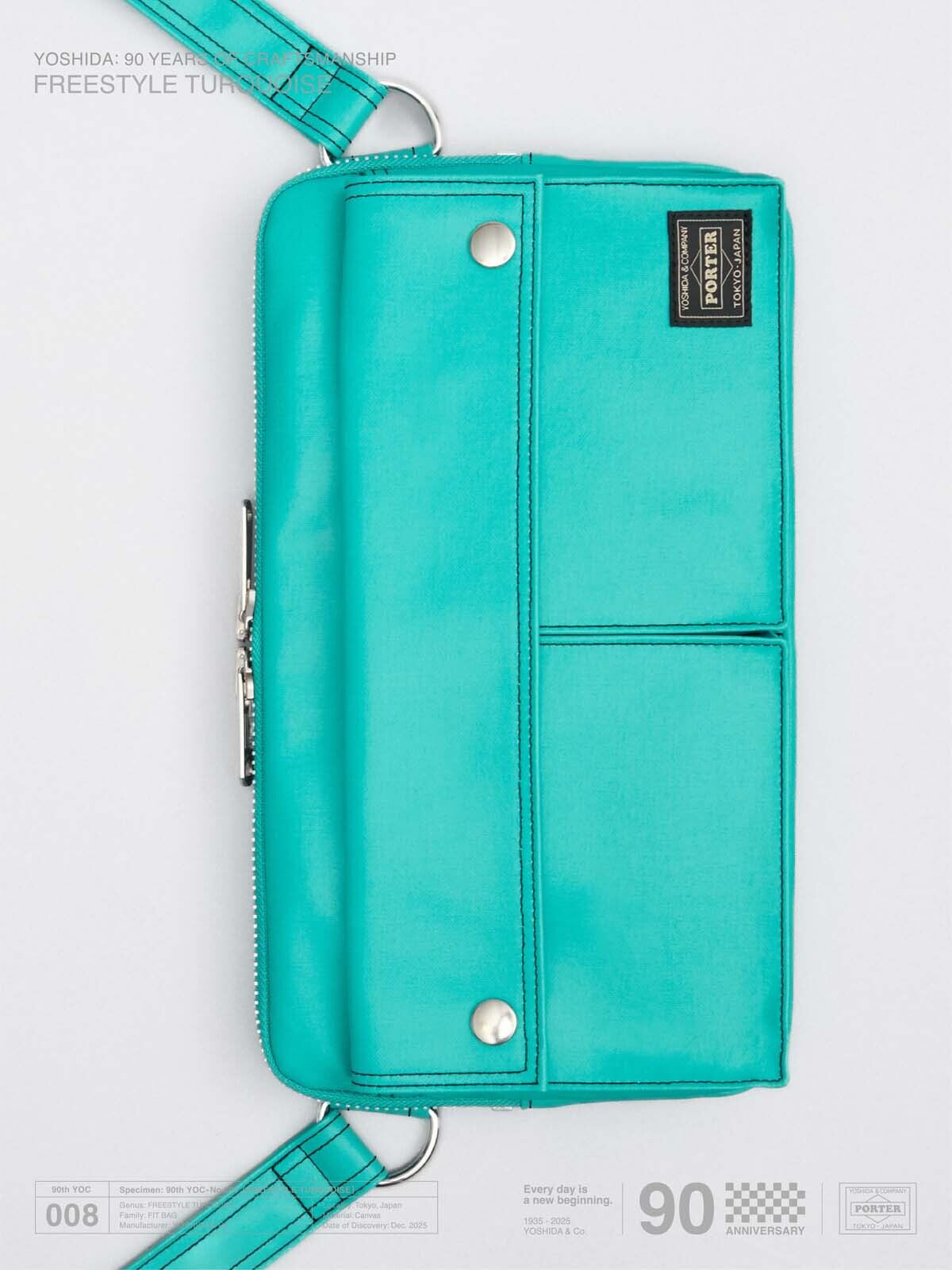 PORTER「FREE STYLE」90周年限定ターコイズ登場──実物で確かめた