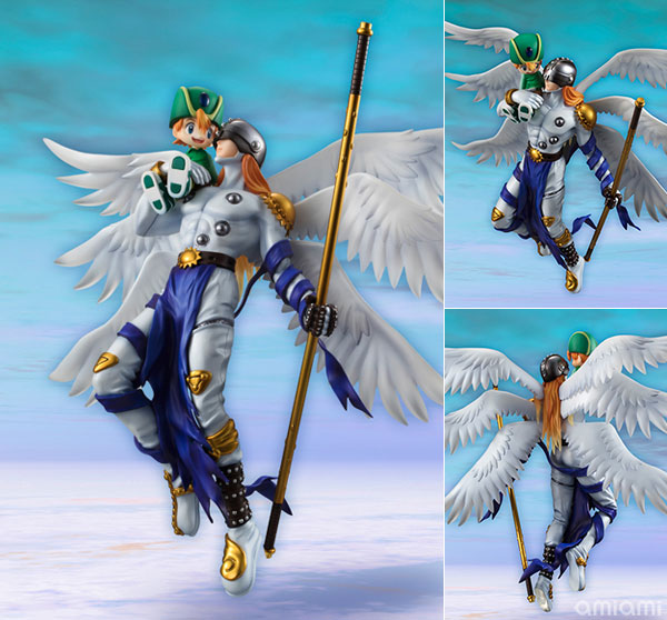 天使型デジモン「エンジェモン」が、パートナーのタケルと一緒に再登場