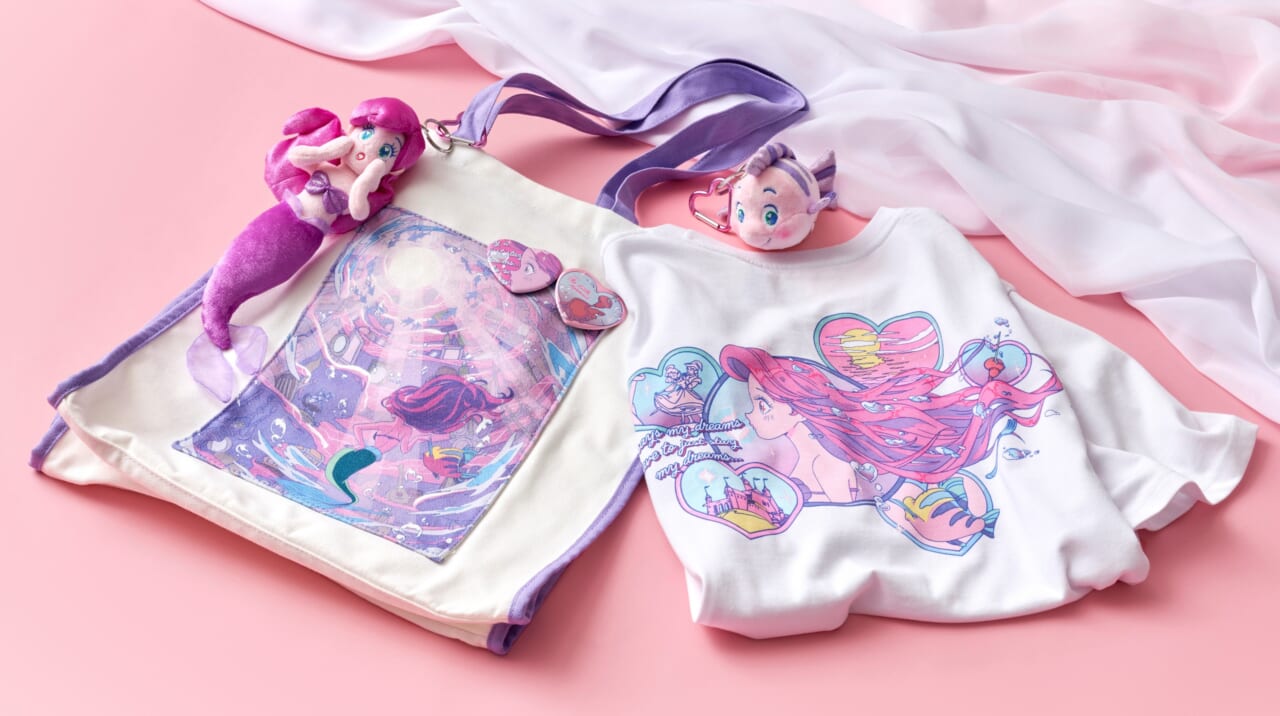 アリエルの恋のときめきを90年代アニメーション風のタッチで表現した