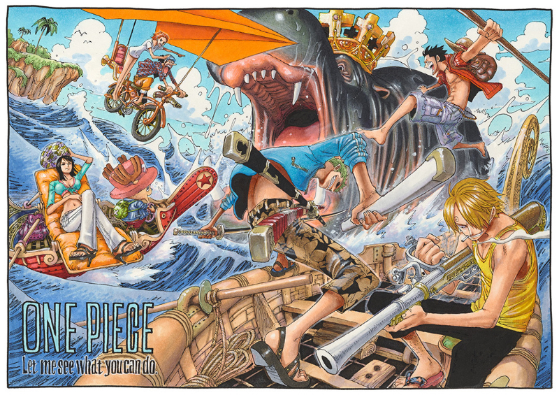集英社マンガアートヘリテージの展覧会、尾田栄一郎「ONE PIECE