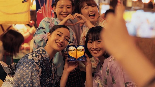 広瀬すずが爽やかな浴衣姿を披露！「ザ・プレミアム・モルツ」新CMで