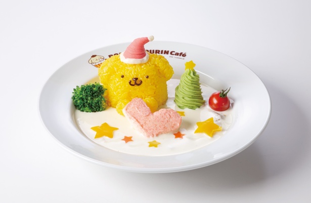 ポムポムプリンが雪だるまに変身？「ポムポムプリンカフェ」期間限定