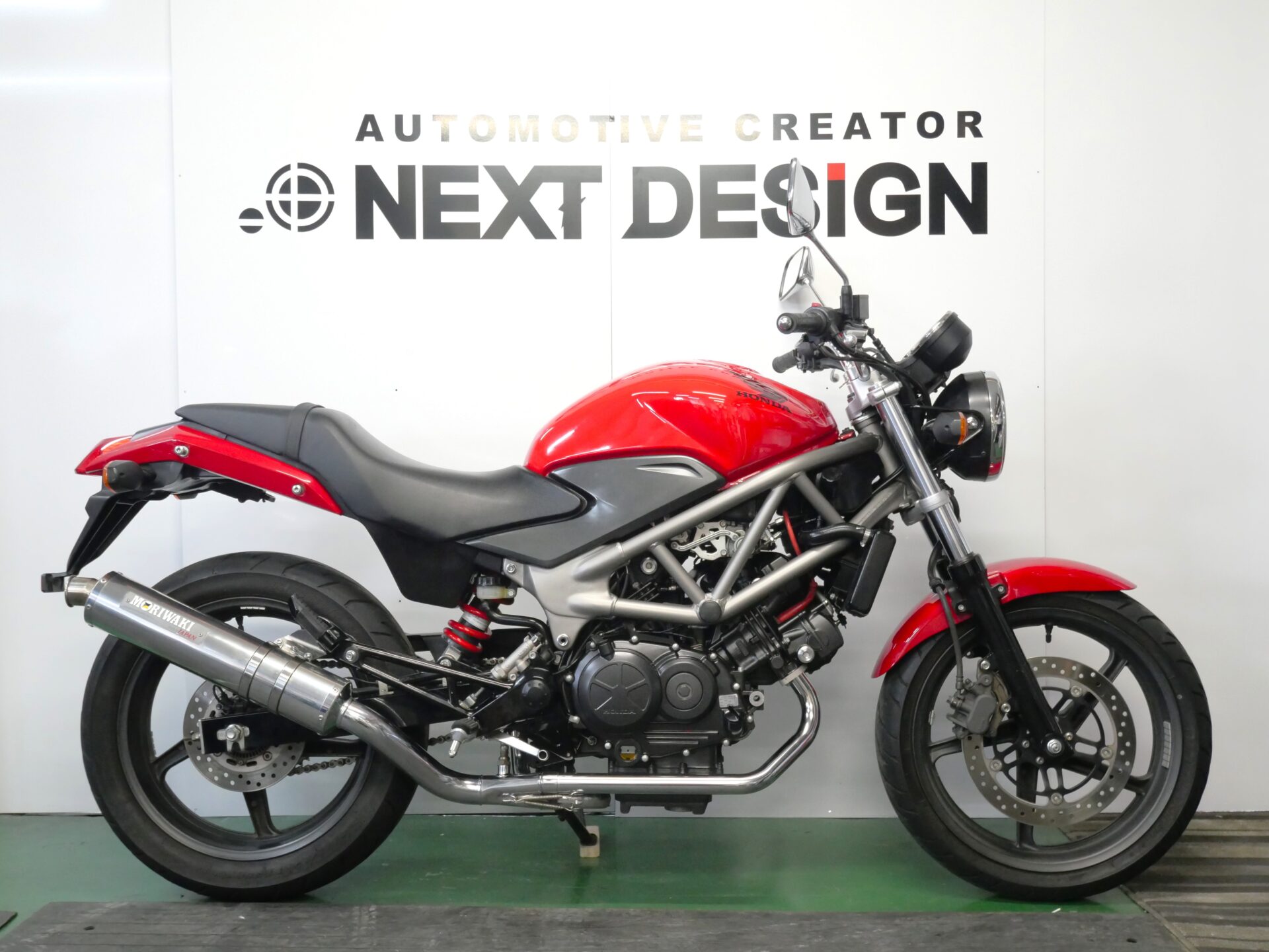 HONDA VTR250 FI 後期モデル モリワキフルエキ ノーマルマフラー付き