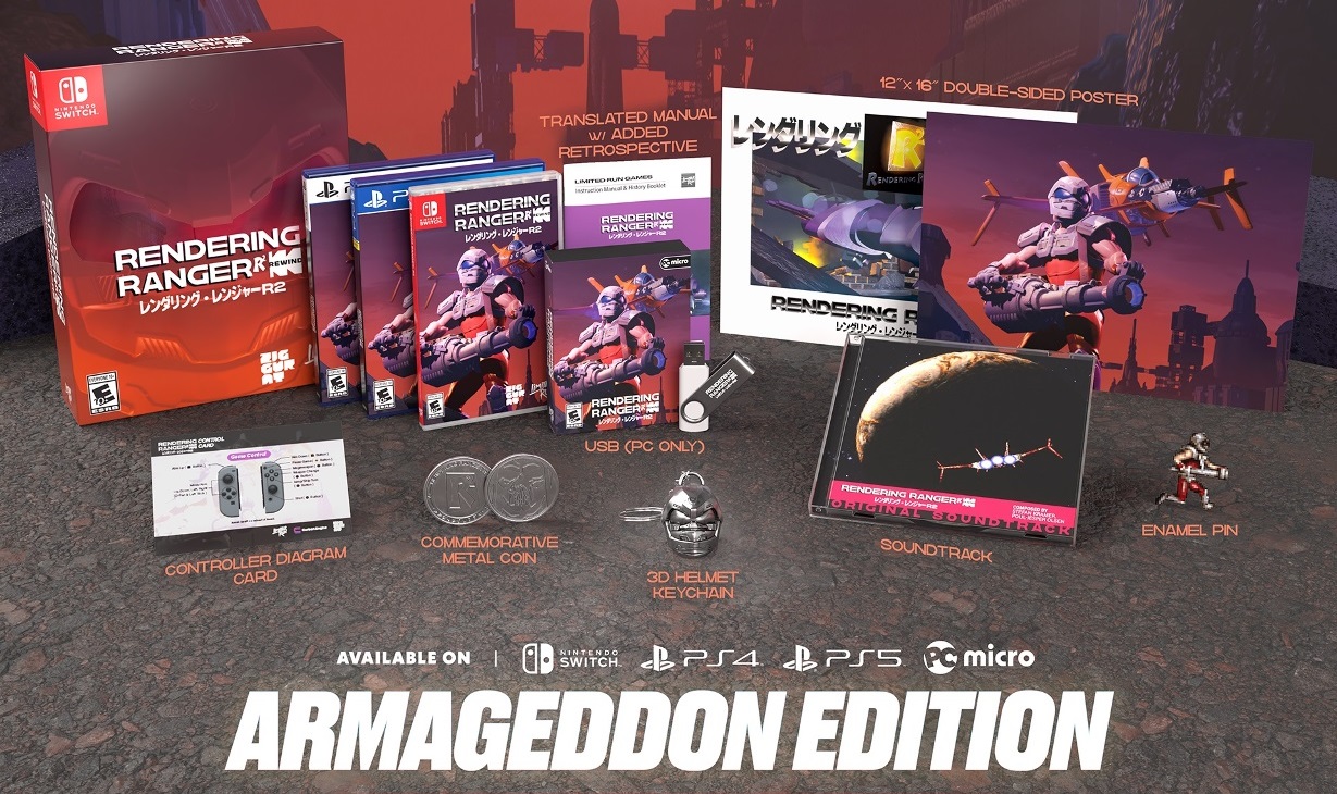 Rendering Ranger R2 release date set, Nintendo Switch physical