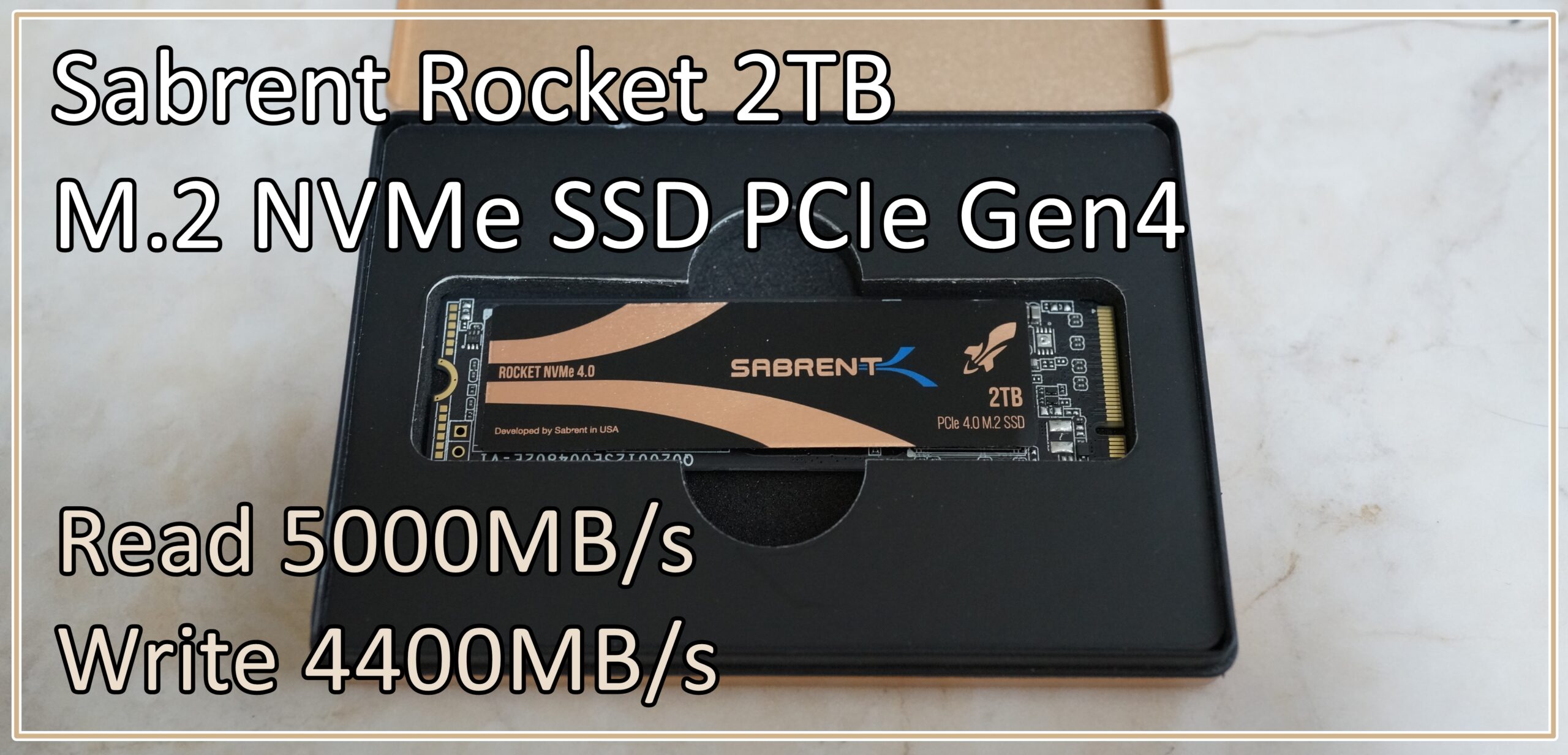 理論値が実測で出る』Sabrent Rocketの速度を実測 最新規格 PCIe Gen4