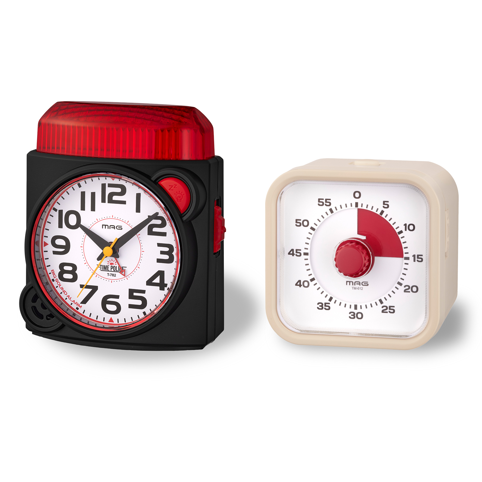 大音量目覚ましタイムポリス＆アナログタイマークルンセット