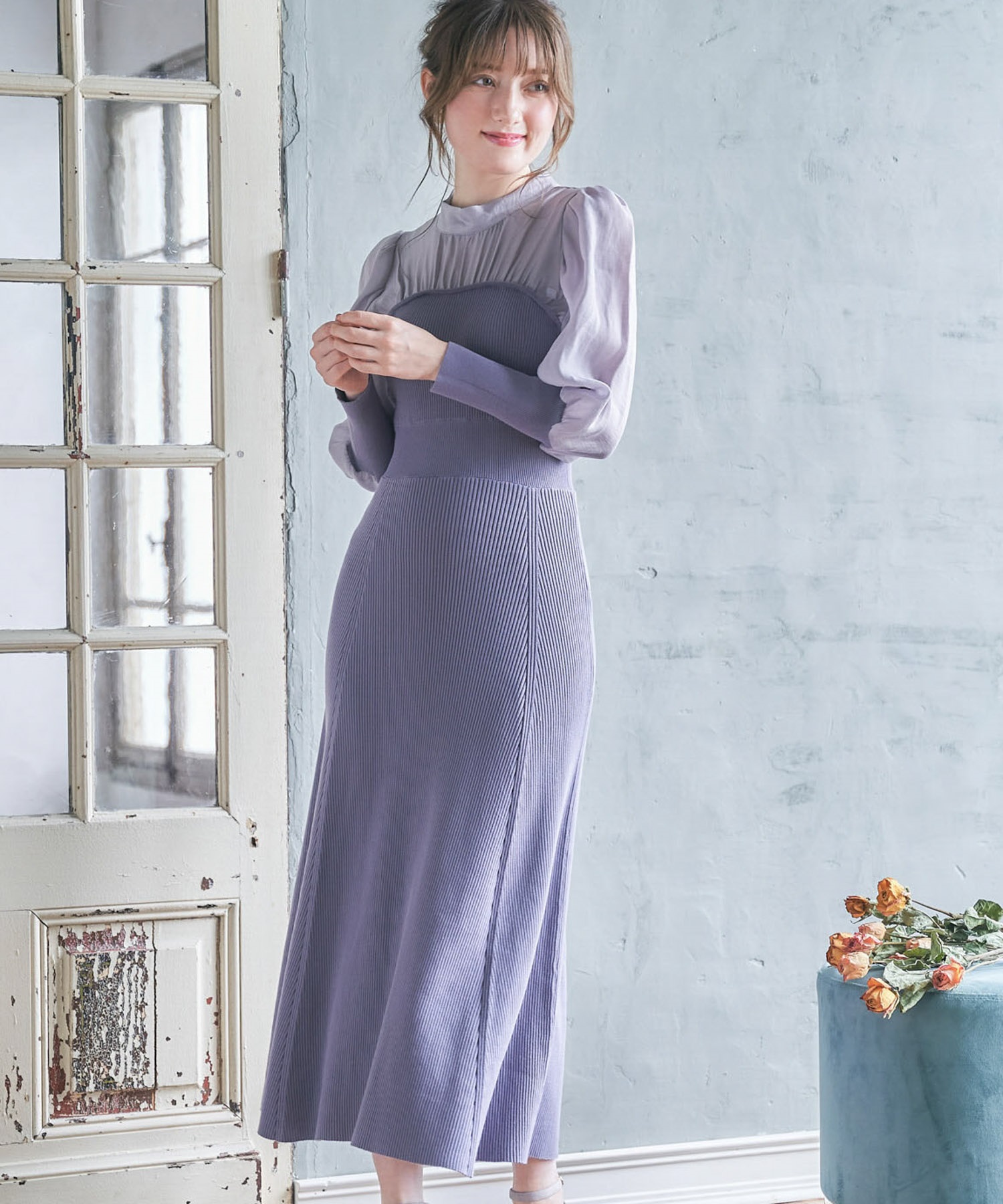 ビスチェリブニットワンピース | ニットワンピース | NOELA OFFICIAL