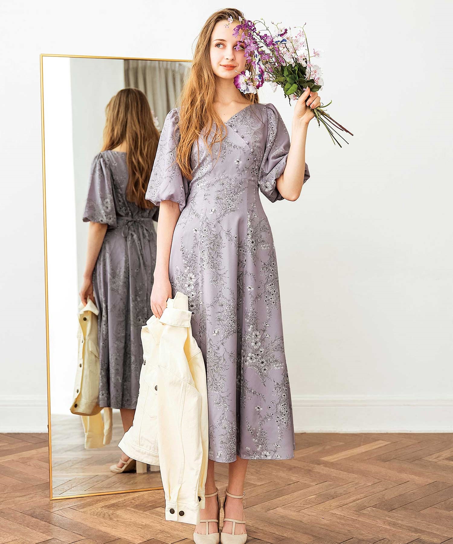 ボタニカルブーケ柄ワンピース | ロングワンピース | NOELA OFFICIAL