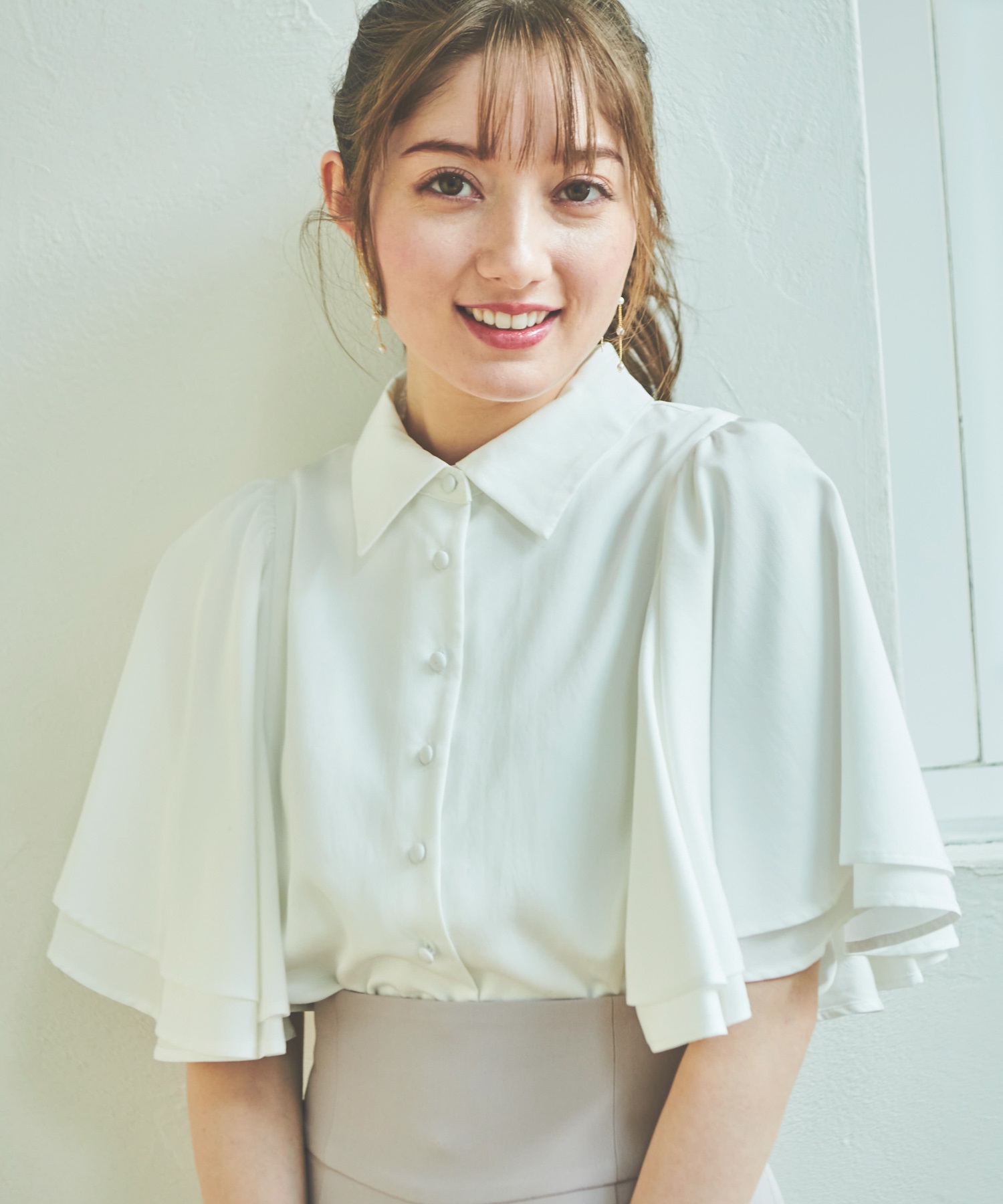 ラッフルスリーブブラウス | シャツ・ブラウス | NOELA OFFICIAL WEB STORE