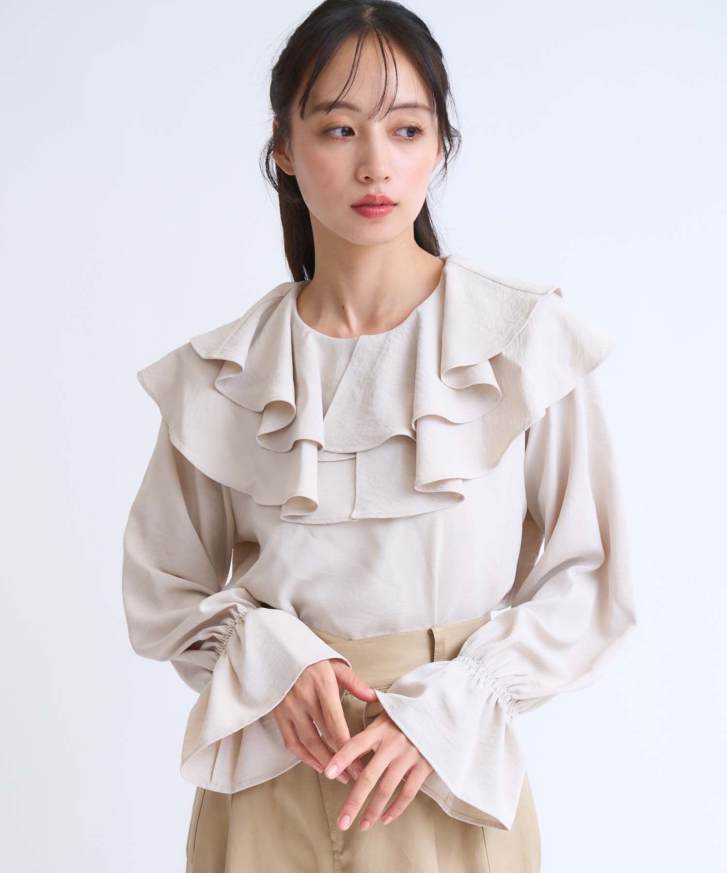 フリルカラーブラウス | シャツ・ブラウス | NOELA OFFICIAL WEB STORE