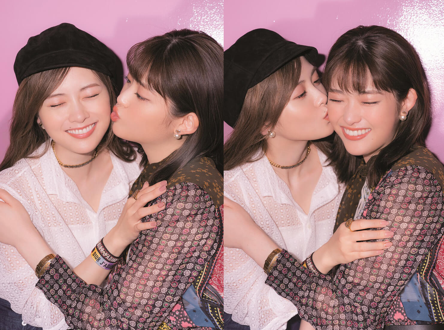 白石麻衣×松村沙友理が「CanCam」初ペア表紙、ふたごコーデで