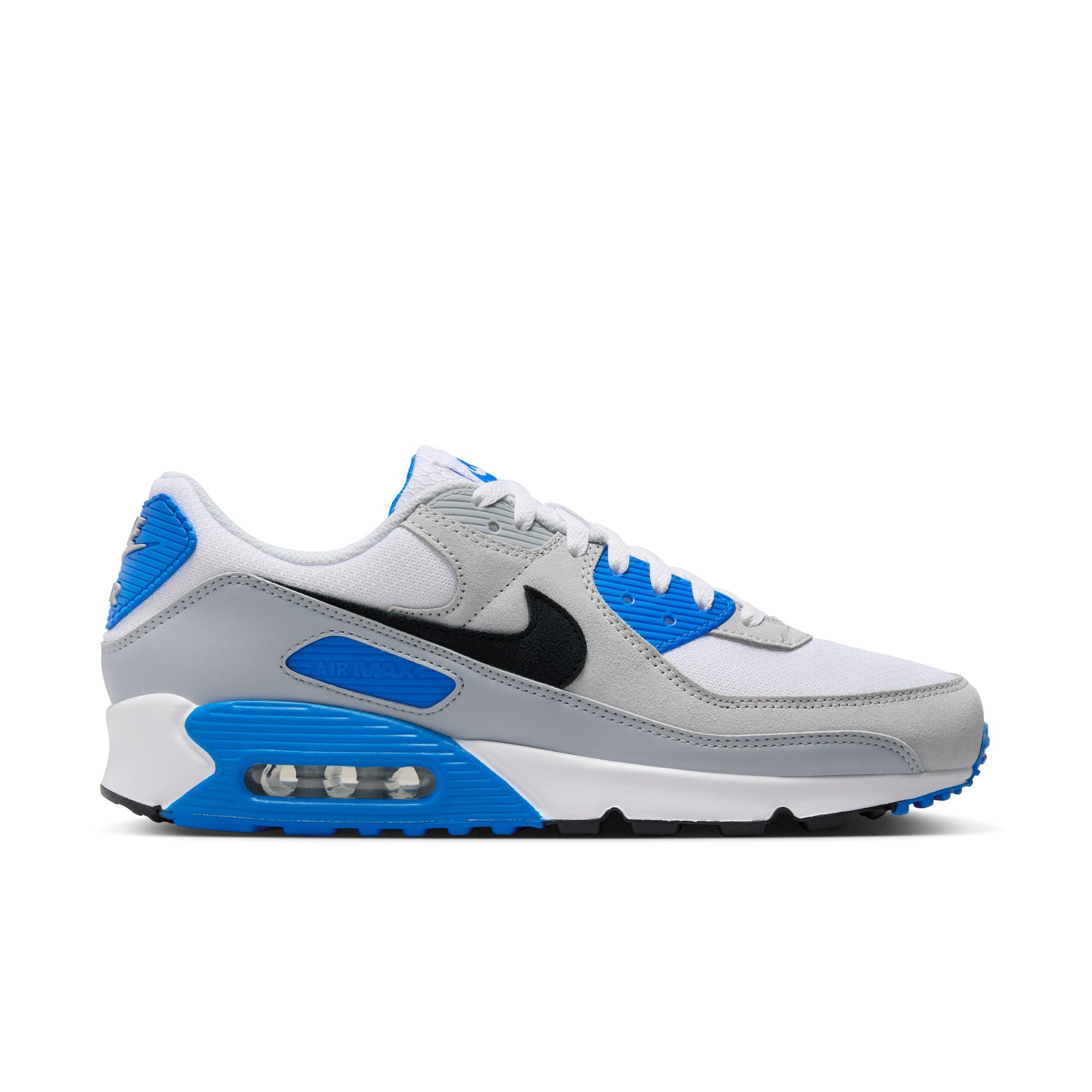 Nike - Men - Air Max 90 - White/Blue/Platinum – Nohble