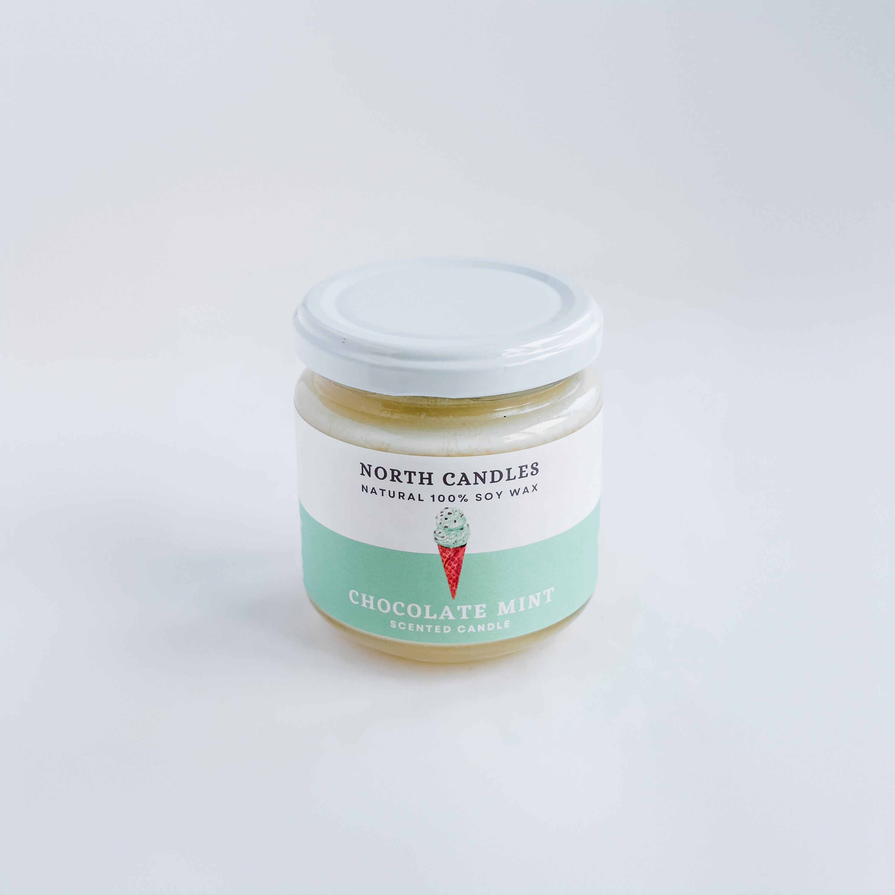 チョコミント ビンキャンドル – North Candles