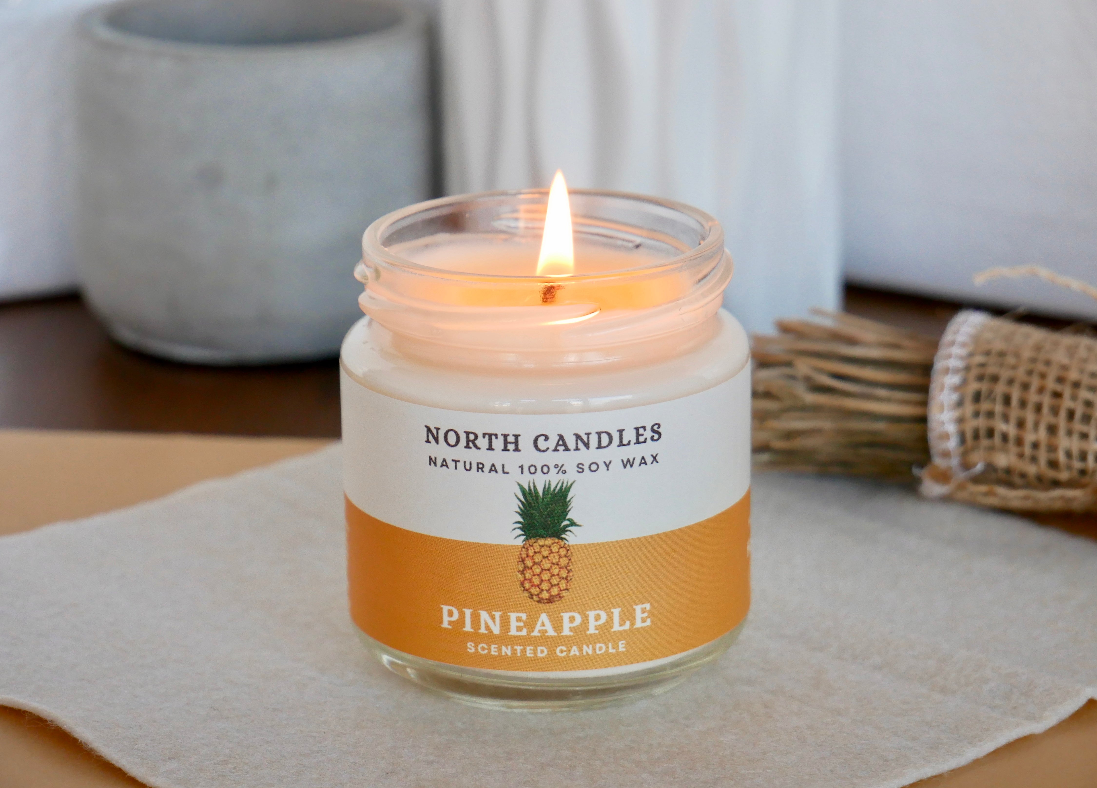 パイナップル アロマソイキャンドル - ノースキャンドル North Candles