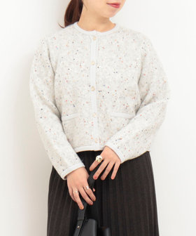 カラフルスパンコールカーディガン（5-0803-6-02-218）｜MICO COULIER