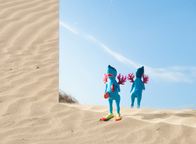 松田ゆう姫が生み出したサメのキャラクター「George Ocean」のアート展