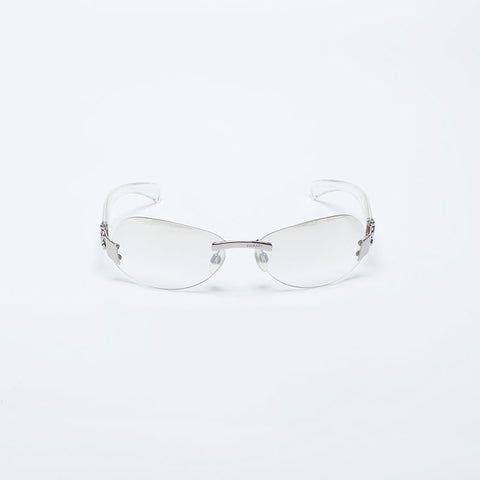 シャネル CHANEL リムレス フレームレス クリア ココマーク サングラス