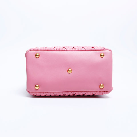 ミュウ ミュウ Miu Miu 2way マトラッセ ショルダーバッグ ピンク