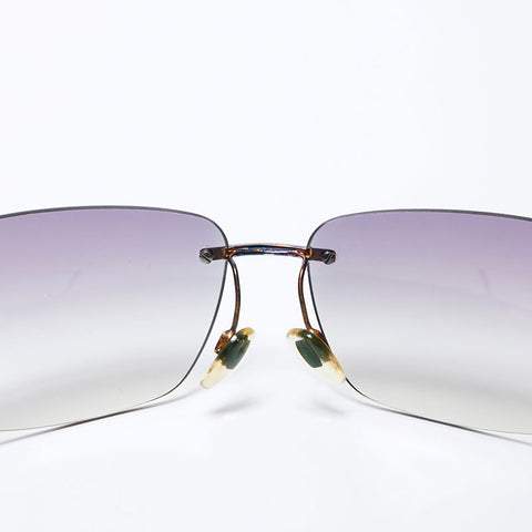 ブルガリ BVLGARI リムレス フレームレス グラデーション サングラス