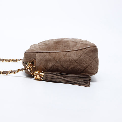 シャネル CHANEL 1番台 スウェード チェーン スエード タッセル
