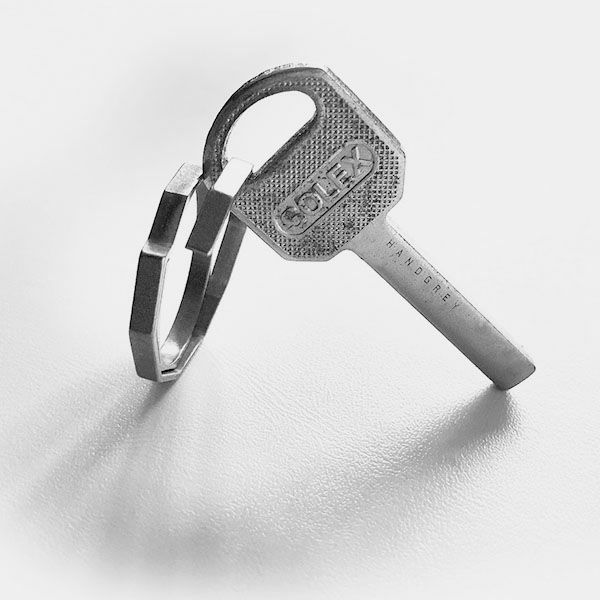 ハンドグレイ チタン製キーリング HANDGREY KNOX 【メール便対応商品 4