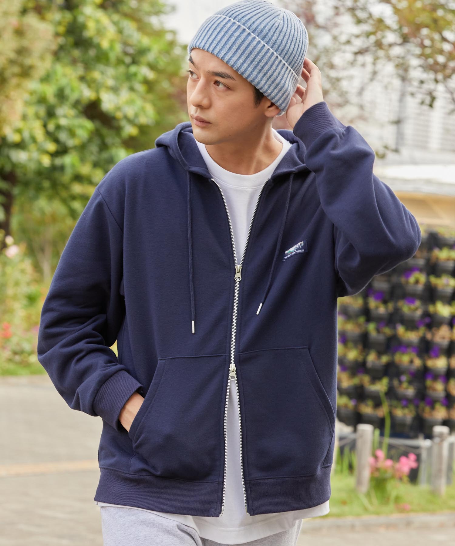 セットアップ対応】12ozヘビーウェイト ダブルジップ裏毛スウェット