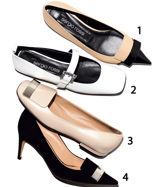 セルジオ ロッシ」の春シューズで、マニッシュでエレガントな品格ある