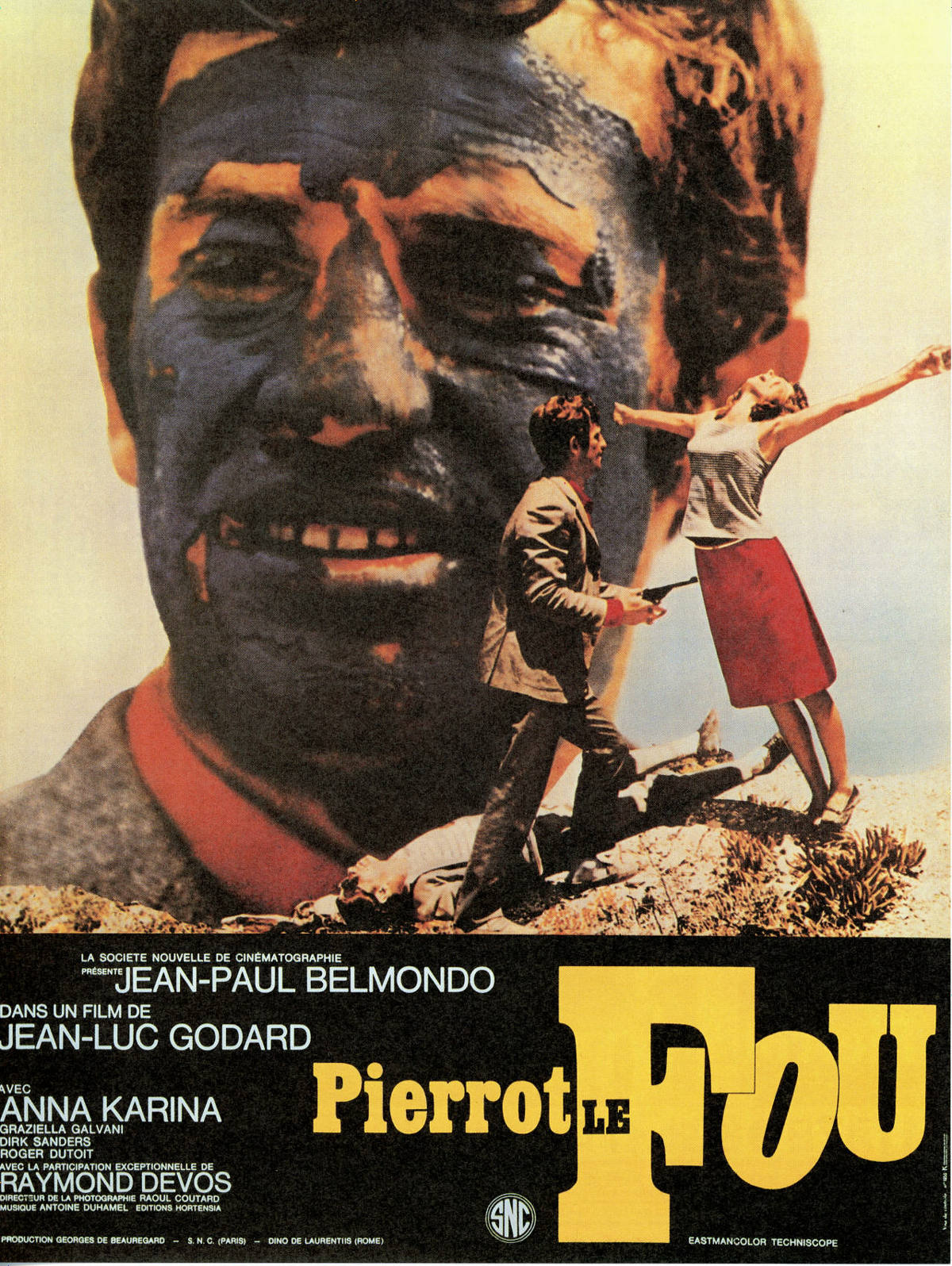 気狂いピエロ | あらすじ・内容・スタッフ・キャスト・配信・作品情報