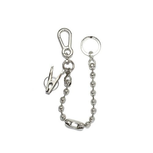 JNS770)アナーキー洗濯バサミウォレットチェーンS -ボールチェーン