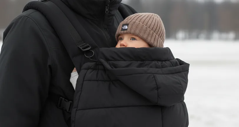 抱っこ紐防寒ケープはユニクロよりノースフェイスが「最強」だった理由