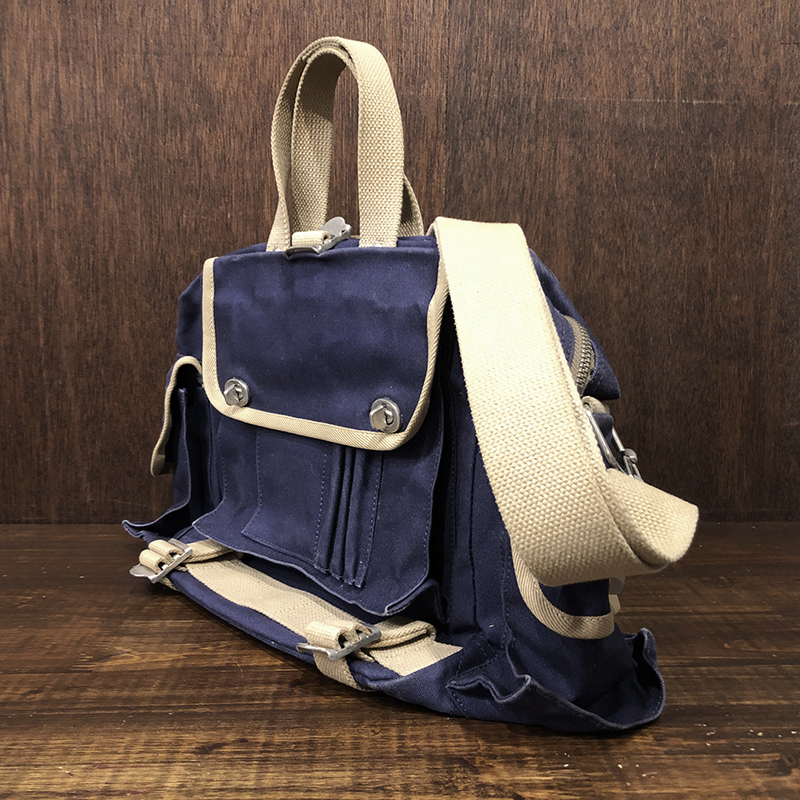 一澤帆布 Old Ichizawa 紺 ベージュ 3way Shoulder Handle Rucksack