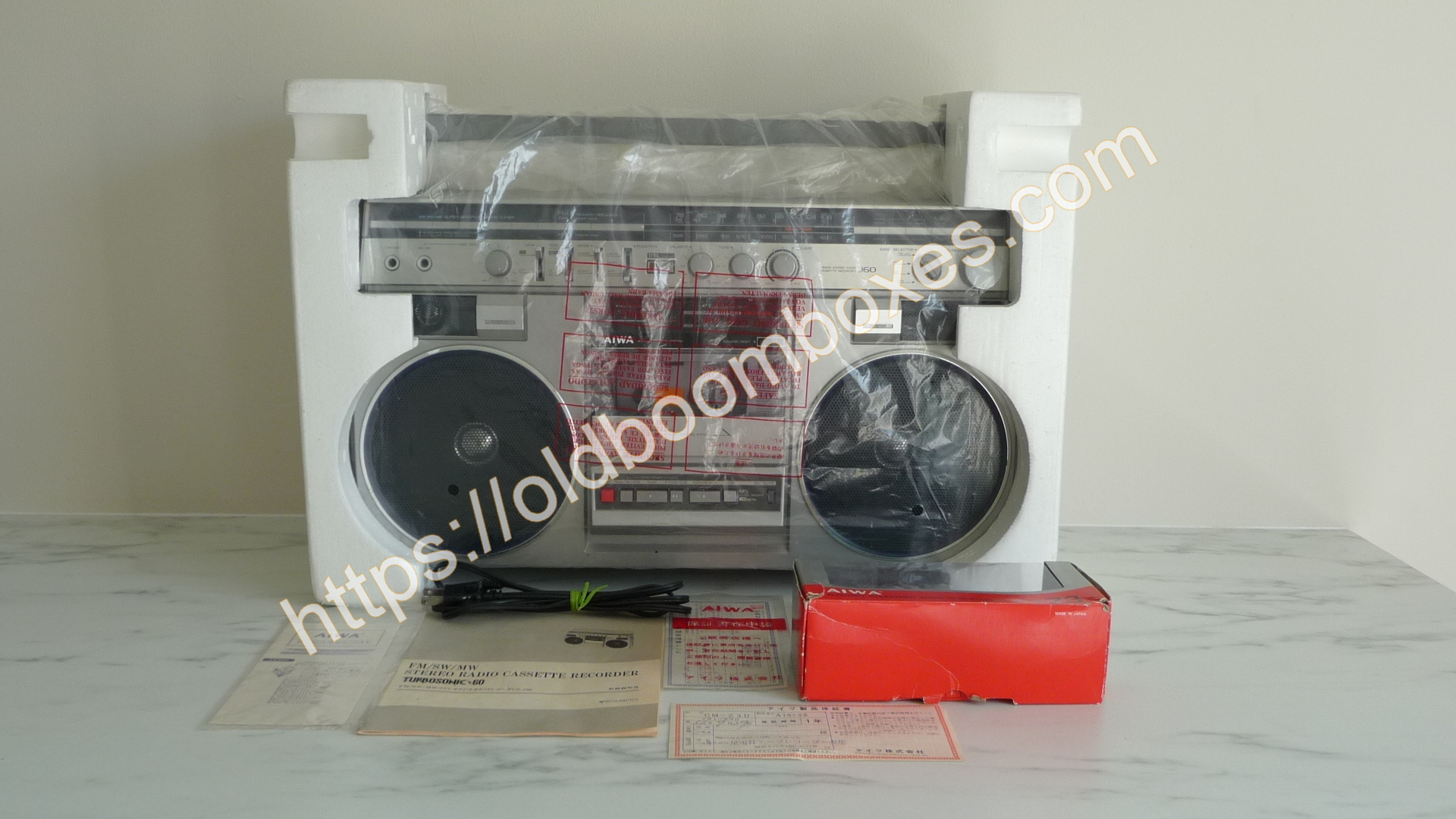 AIWA CS-J60 Stereo Radio Cassette Recorder - Old Boomboxes