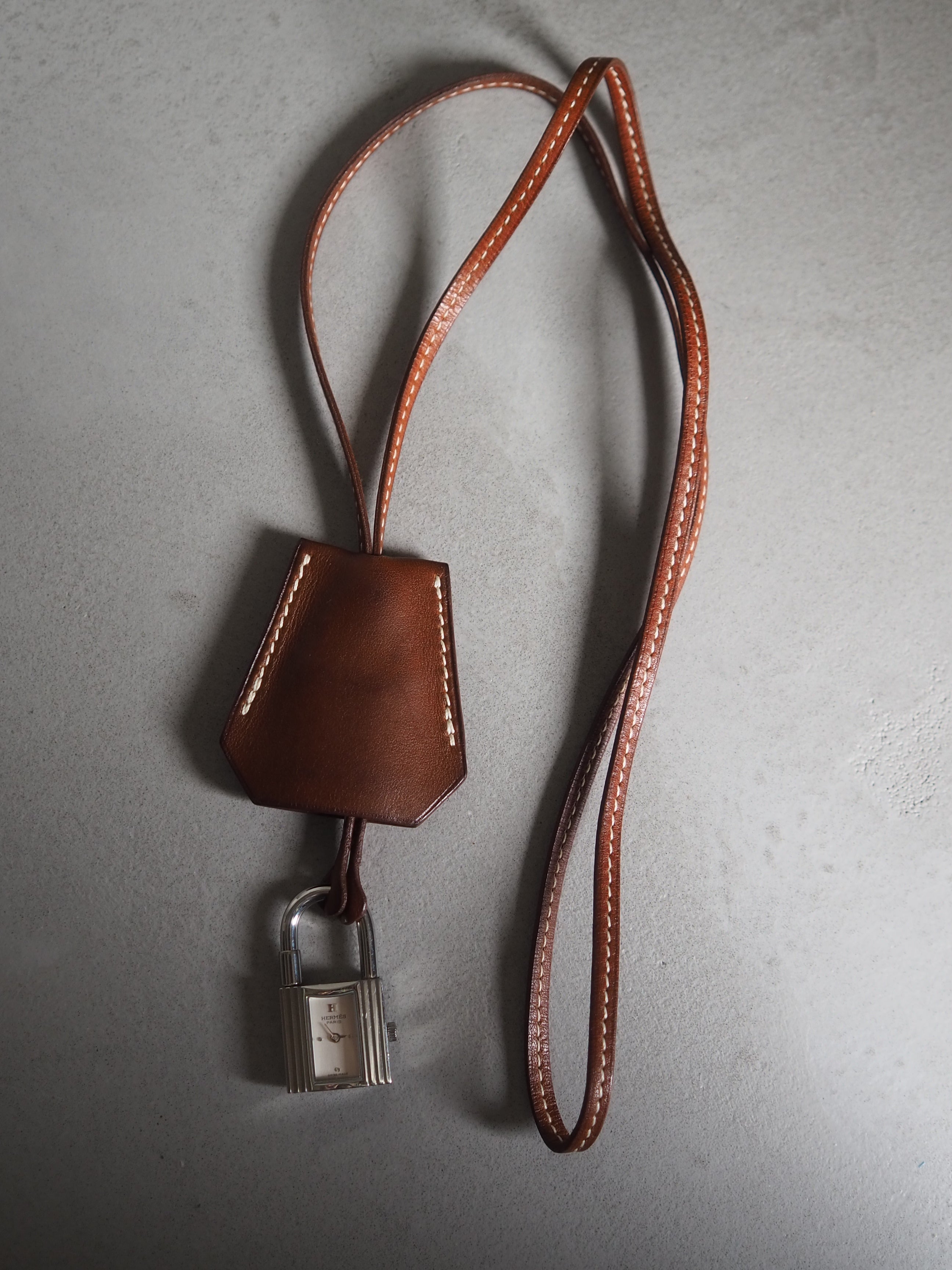 HERMES エルメス ケリー クロシェット ウォッチ 腕時計 シルバー