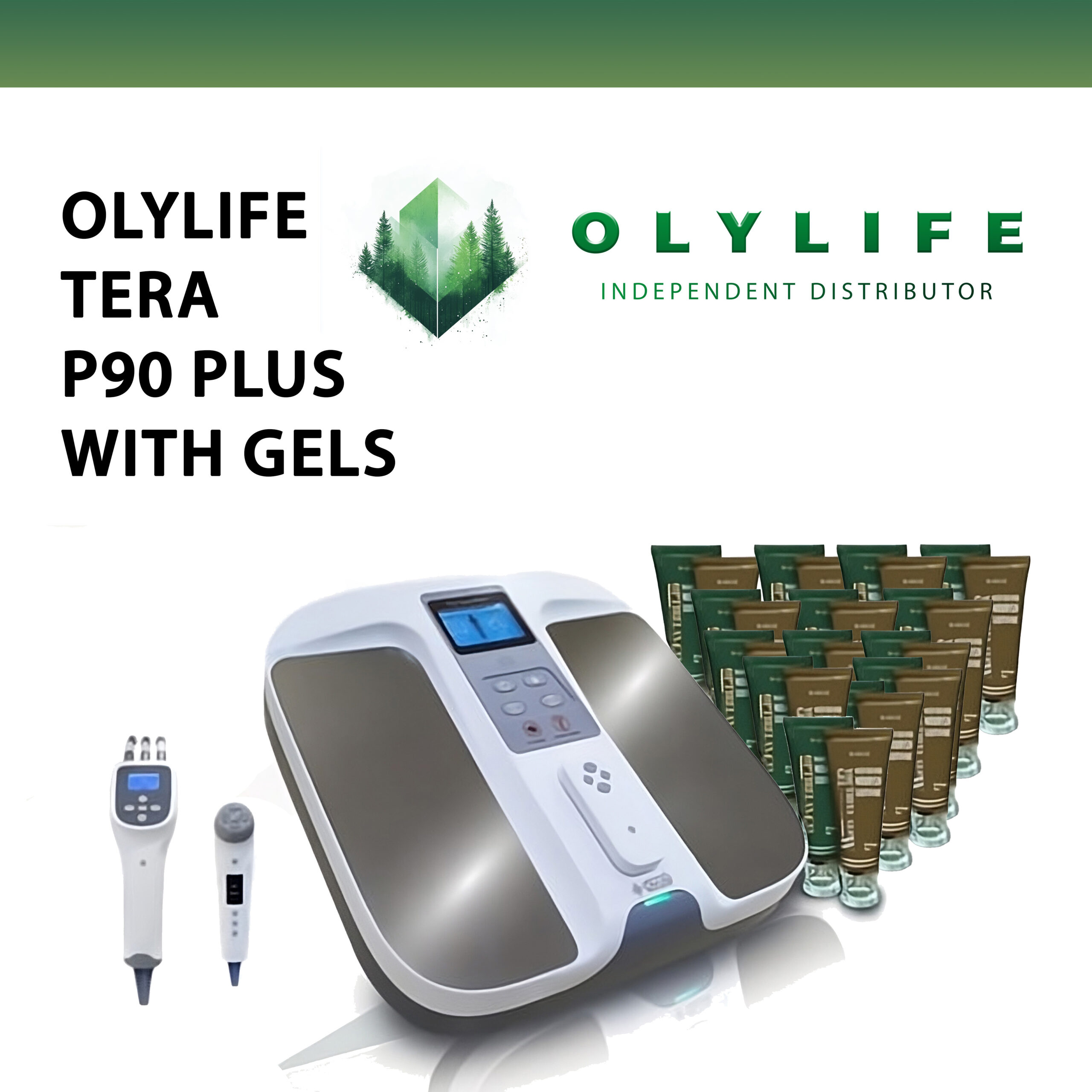 OlyLife PEMF Therapy Machine THz Tera-P90+ (with Gels) | OlyLife