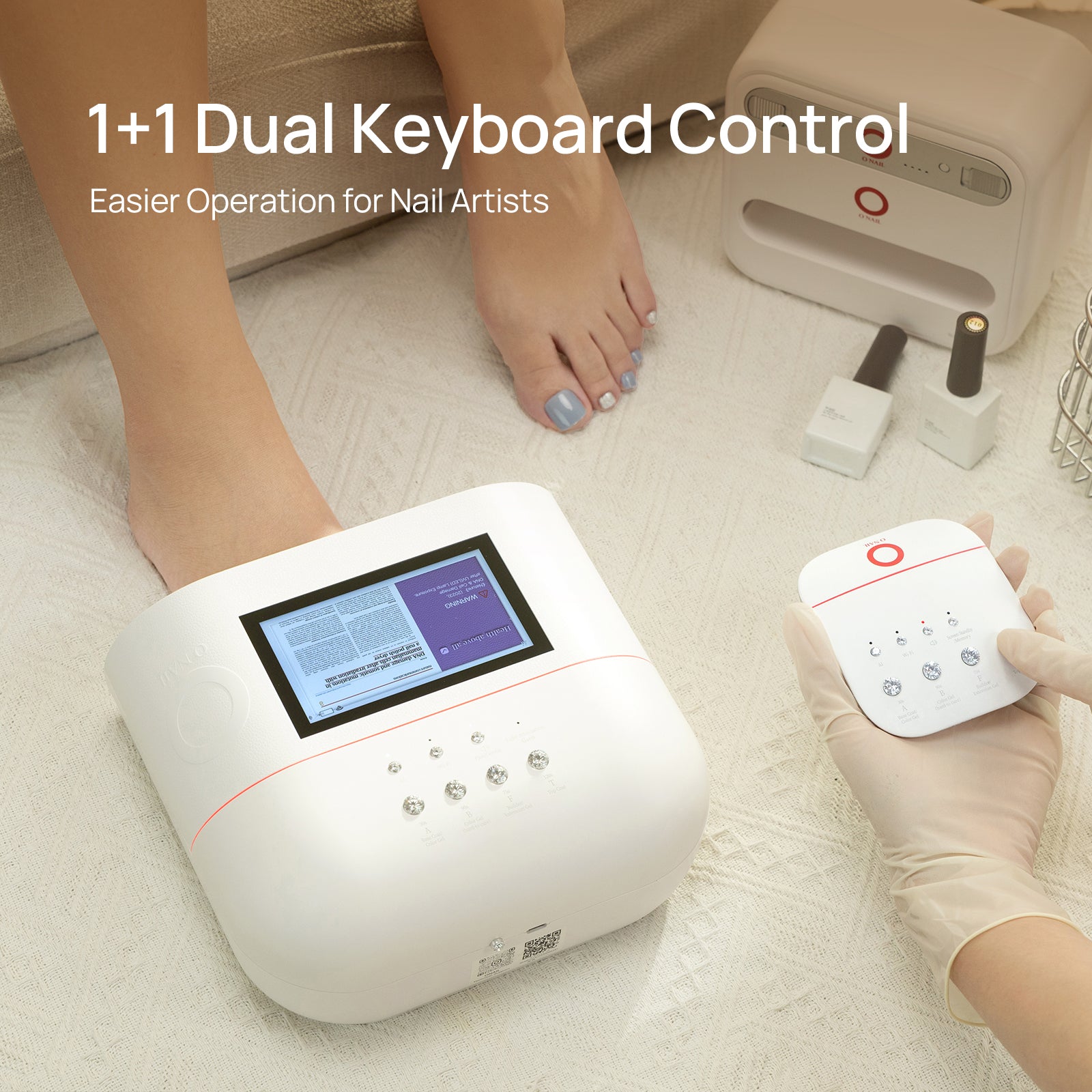 Wireless Keyboard for AI Nail Lamp – O NAIL