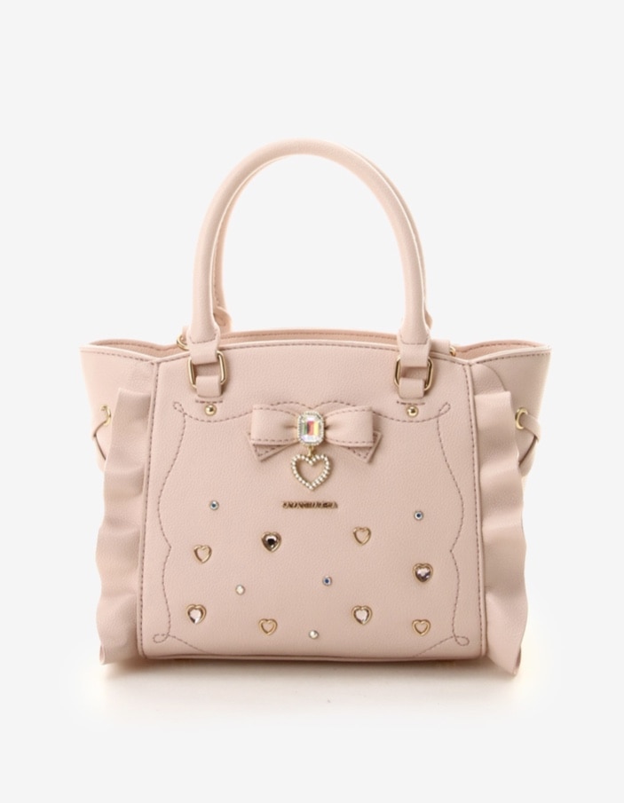 サマンサベガ Samantha Vega フラッター ピンク バッグ ビジュー