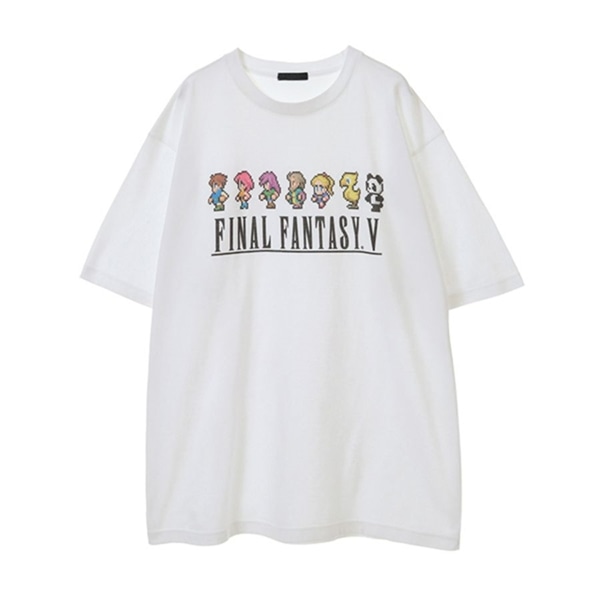 ピクセルリマスター ファイナルファンタジーV Tシャツ(OFF WHITE