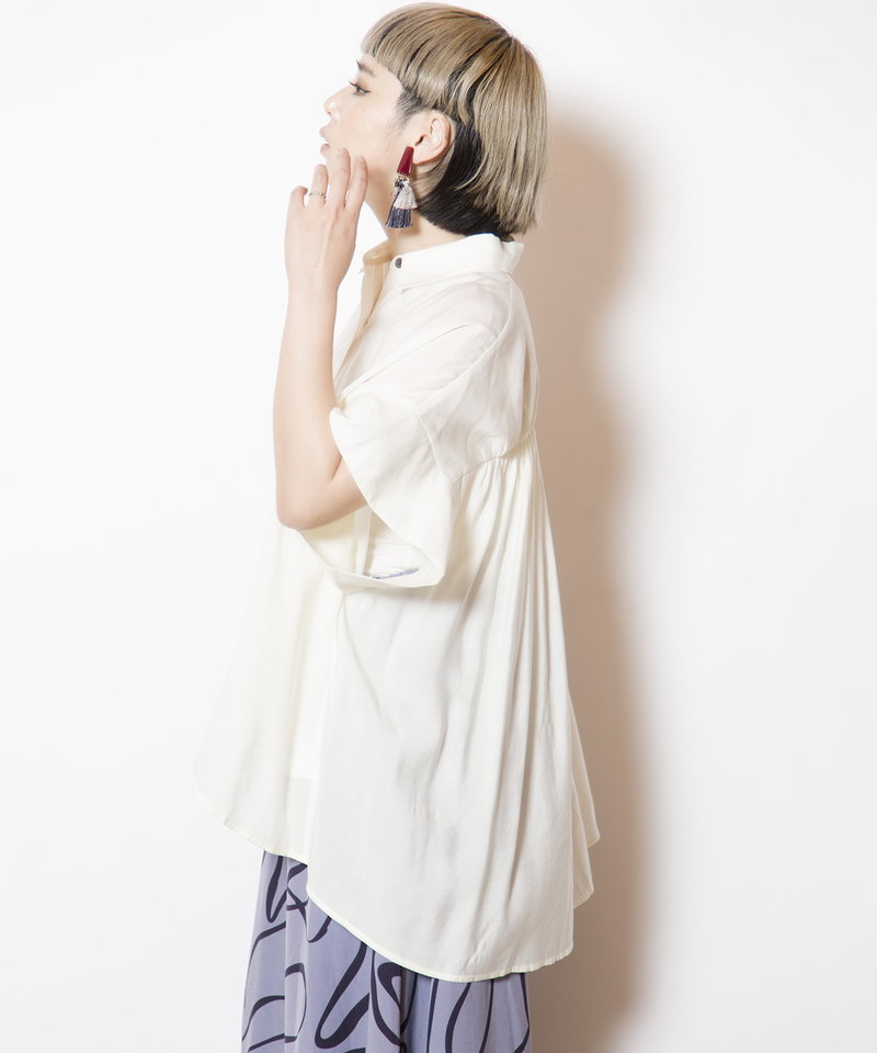 バックギャザーブラウス | 【レディースファッション通販・OSMOSIS公式