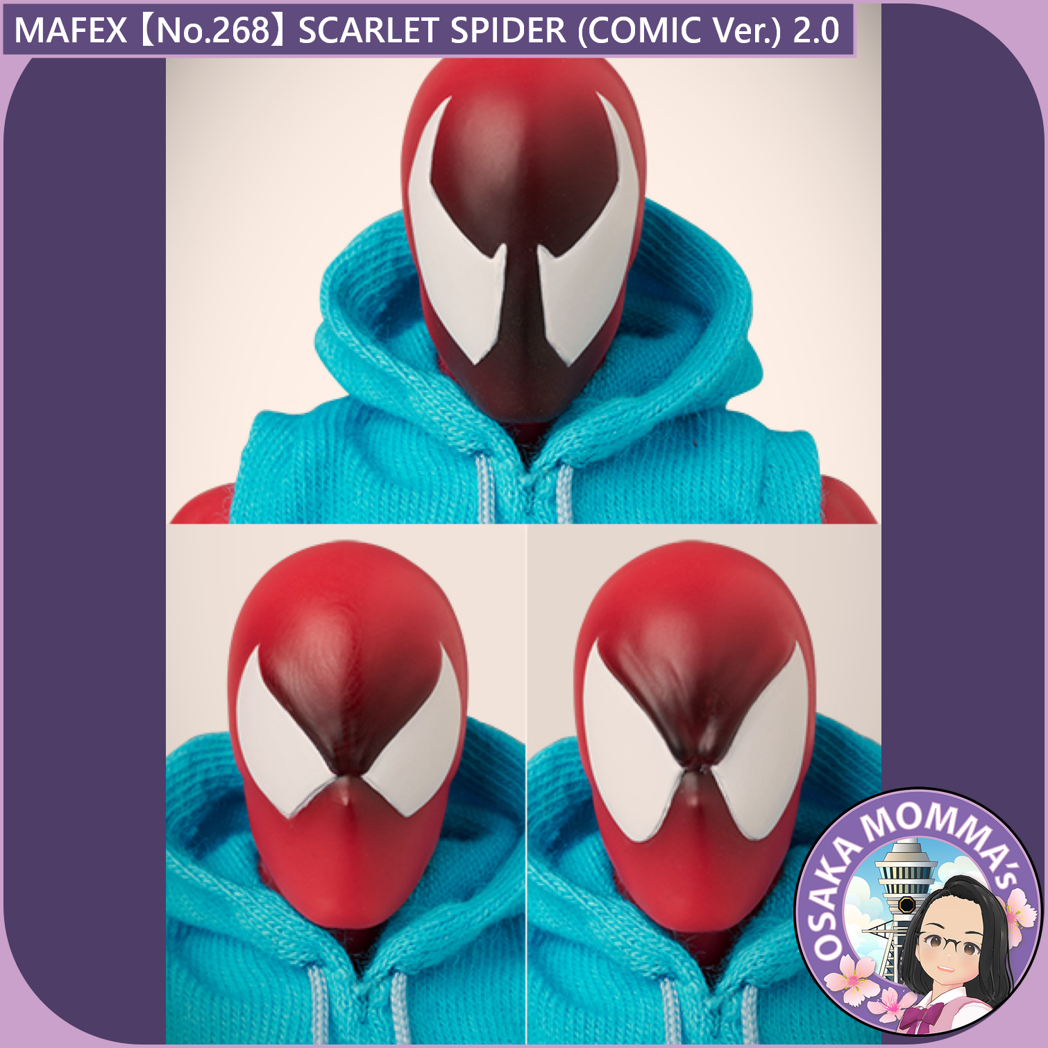MAFEX【No.268】SCARLET SPIDER (COMIC Ver.) 2.0 – Osaka Momma's