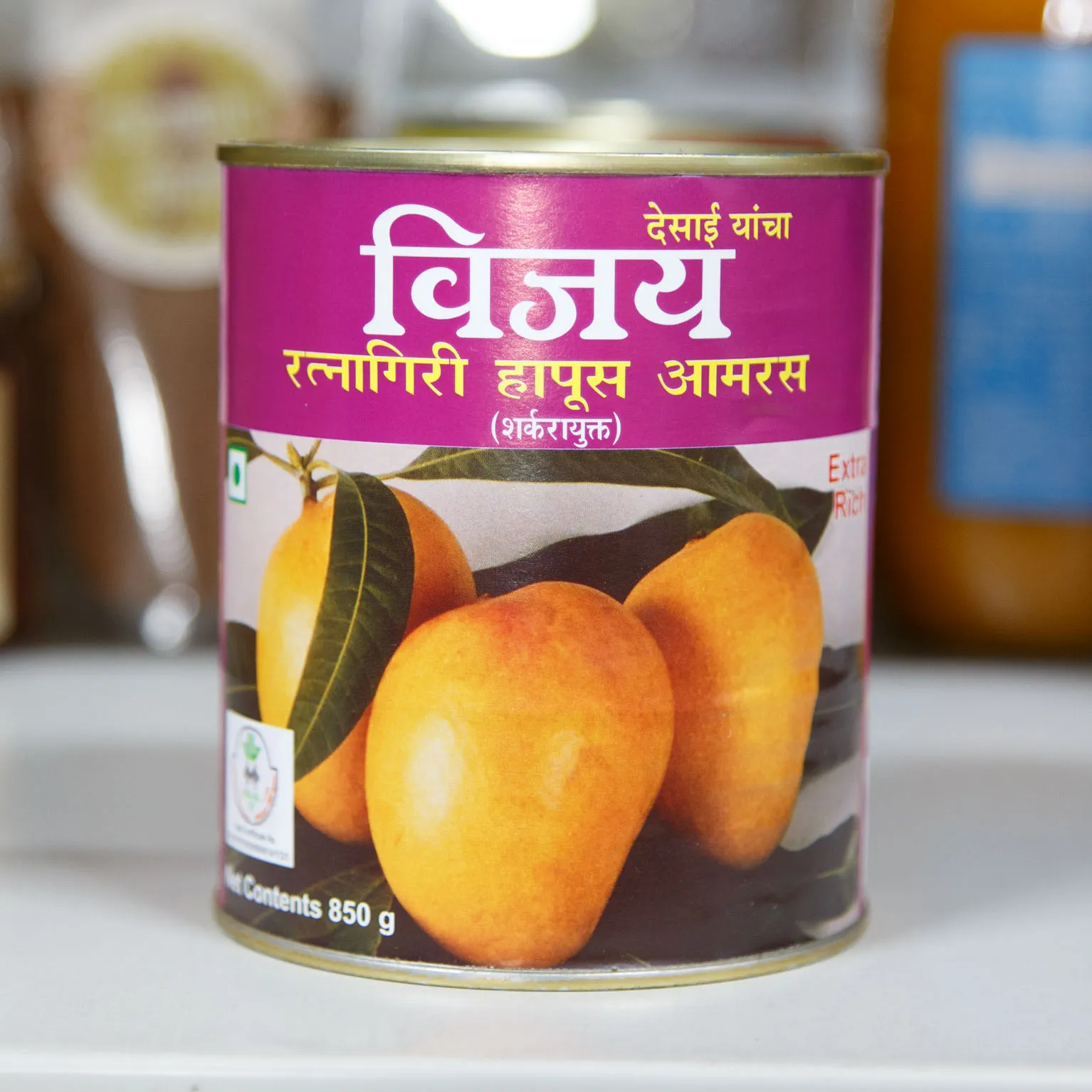 Vijayアルフォンソマンゴーパルプエクストラリッチ 850g : フルーツ