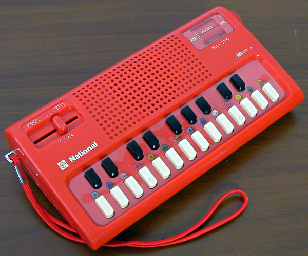 National R-1088☆オルガン付きラジオ昭和レトロ 通電ラジオ確認済