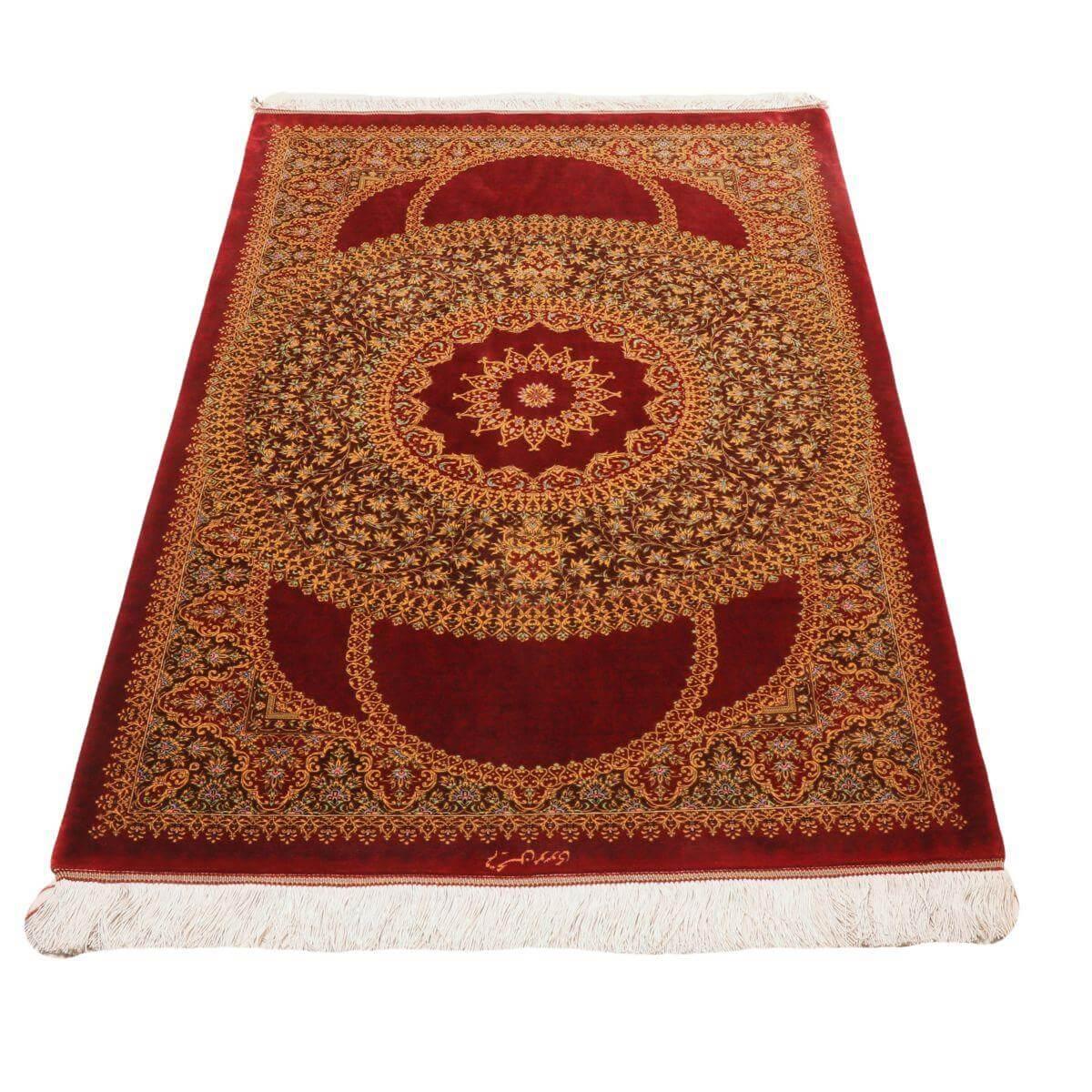 シルク100％ ペルシャ絨毯｜最高級の光沢と細密織り – ギャッベ