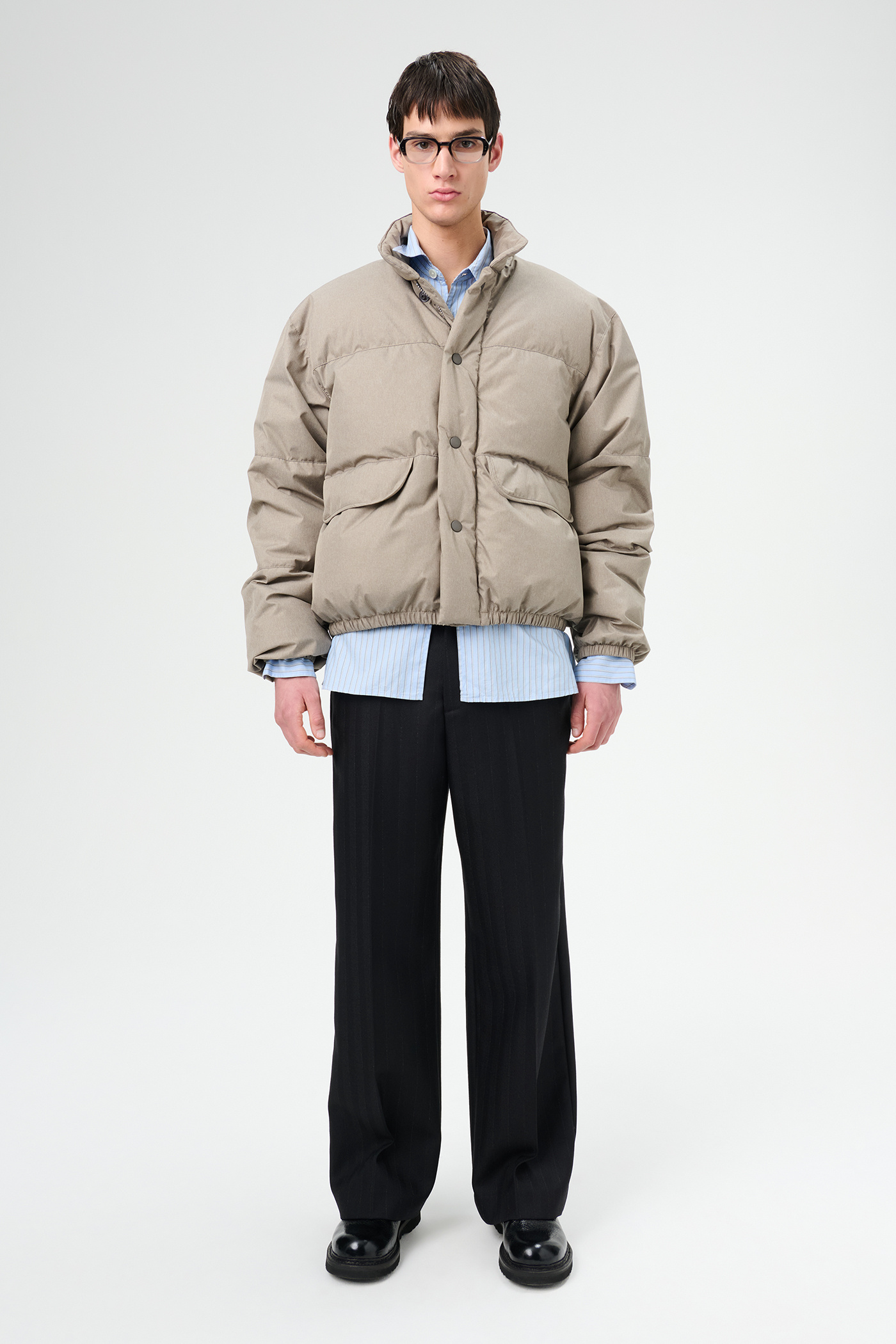 Our Legacy - Inhale Puffa Doubleganger Beige Mel Nylon
