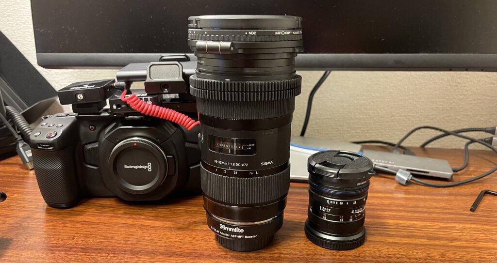 第8回 BMPCC4Kのリグ制作記録。〜軽量コンパクトでコスパ最高のレンズ